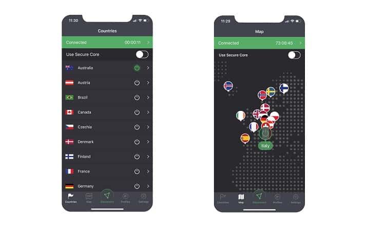 protonvpn ios